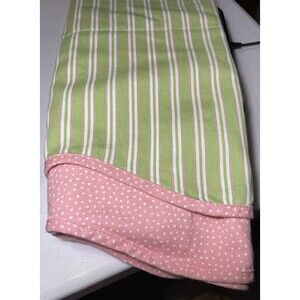 Waverly Home Classics Kids Valance Striped Green Pink Polka Dot Cotton